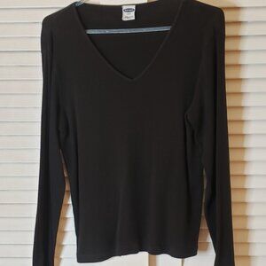 Excellent Condition Long Sleeve Old Navy Ribbed Black Tee XXL